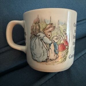 Children’s Peter Rabbit mug.